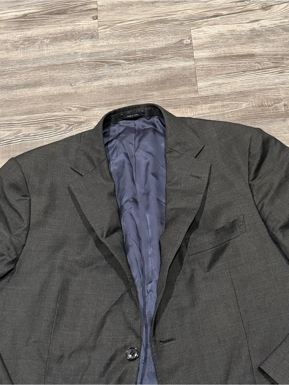 Suitsupply Napoli Gray Classic Fit 100% Super 110s Wool Suit Jacket Mens size 26